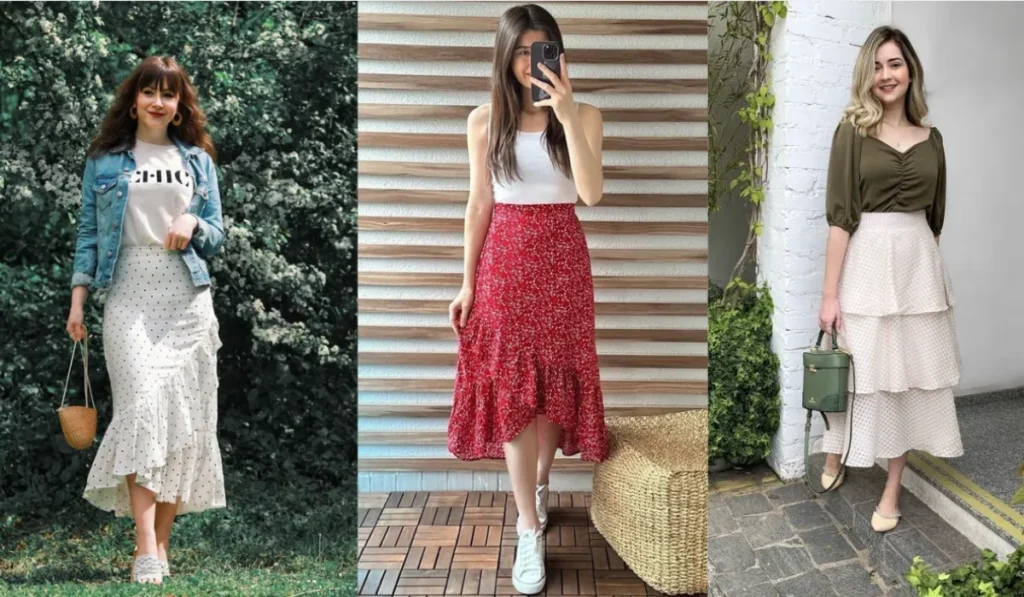 रफ़ल स्कर्ट