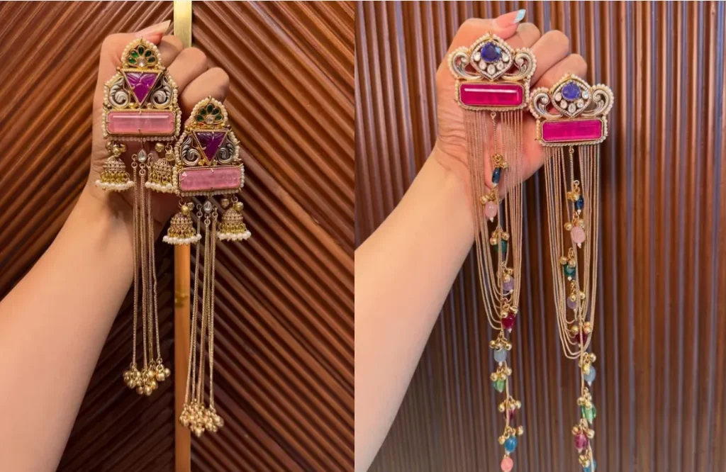 Golden Kashmiri Jhumke