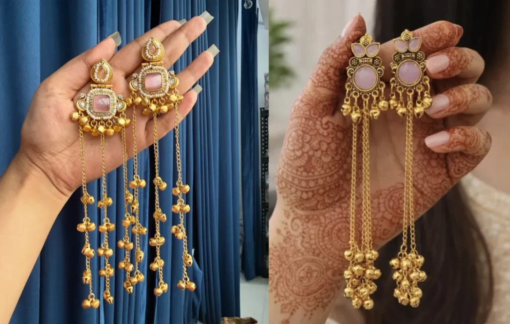 Golden Kashmiri Jhumke