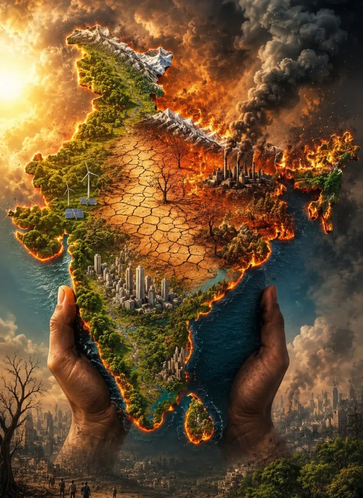 भारत में बढ़ता तापमान