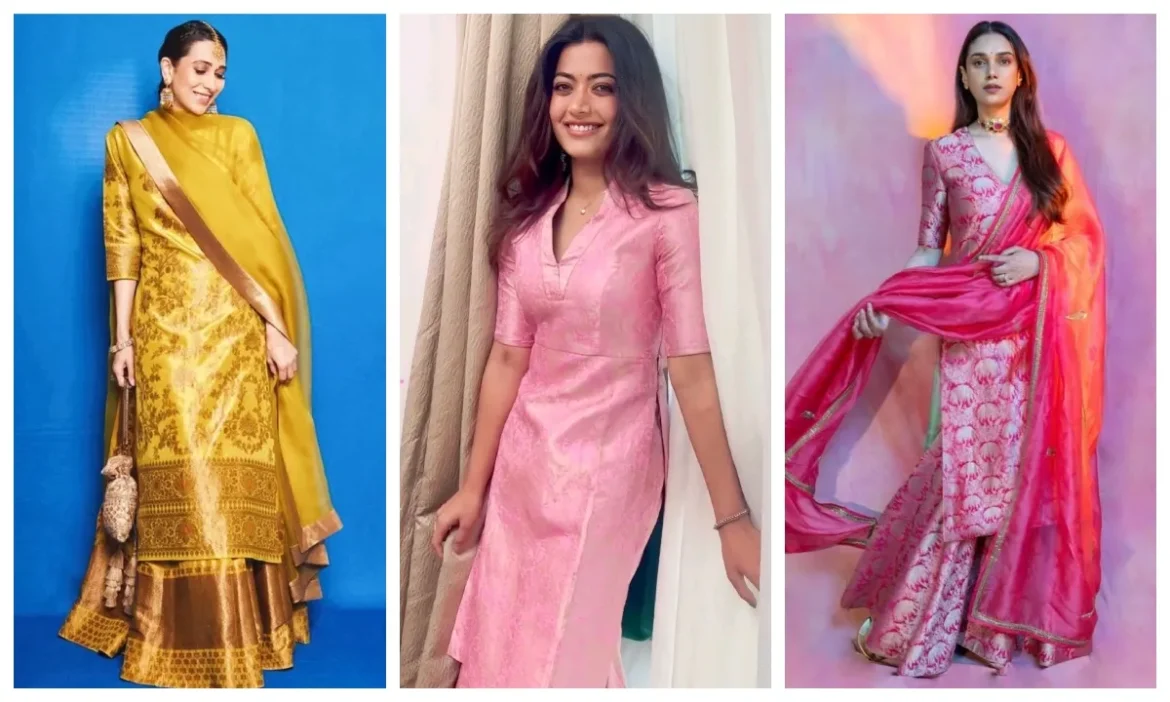 6 stunning Banarasi silk suit designs for Diwali
