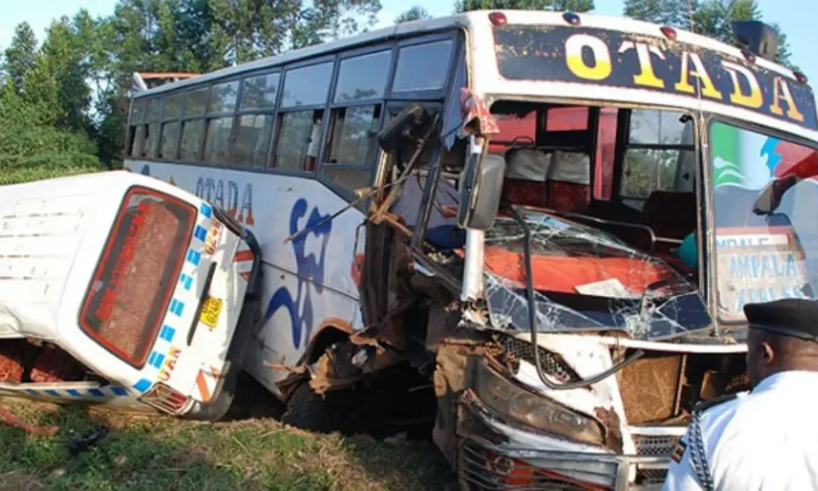 63 killed in collision between two buses
