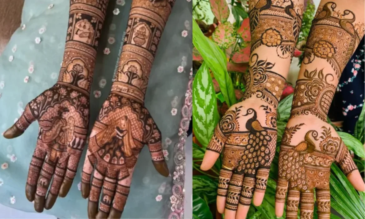 If you are going to be a bride then apply this beautiful mehndi design.
