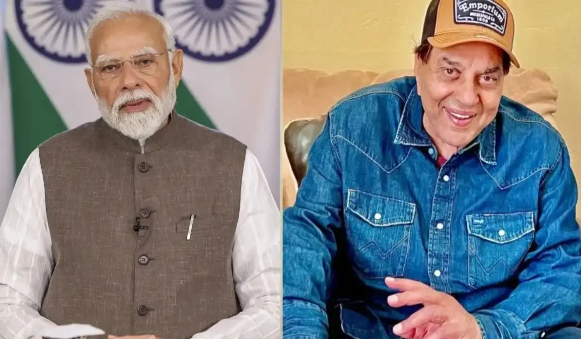 When PM ate his favorite food with Dharmendra
