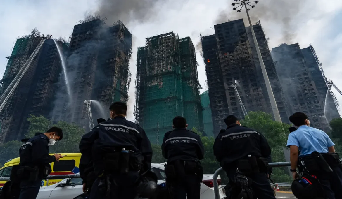 Major fire breaks out in 8 multi-storey buildings in Hong Kong, 44 killed
