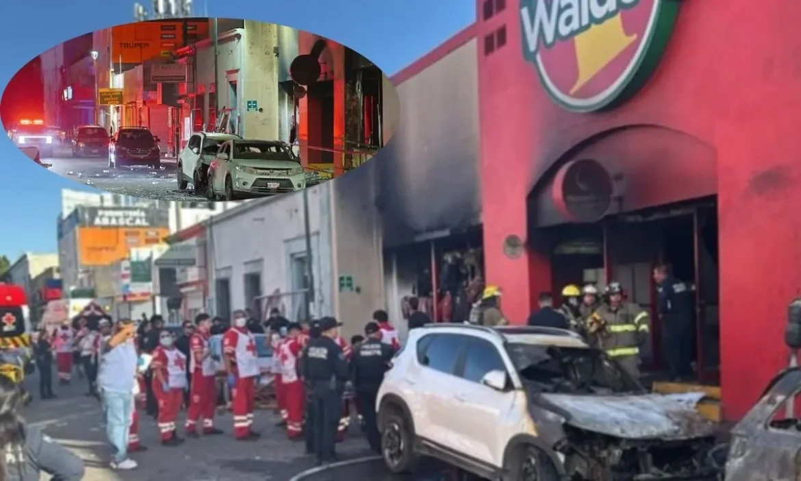 An explosion occurred in a big market in Mexico!
