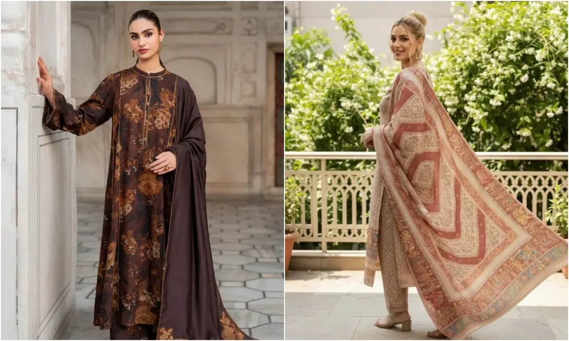 Pashmina suits have become the first choice of girls this winter.
