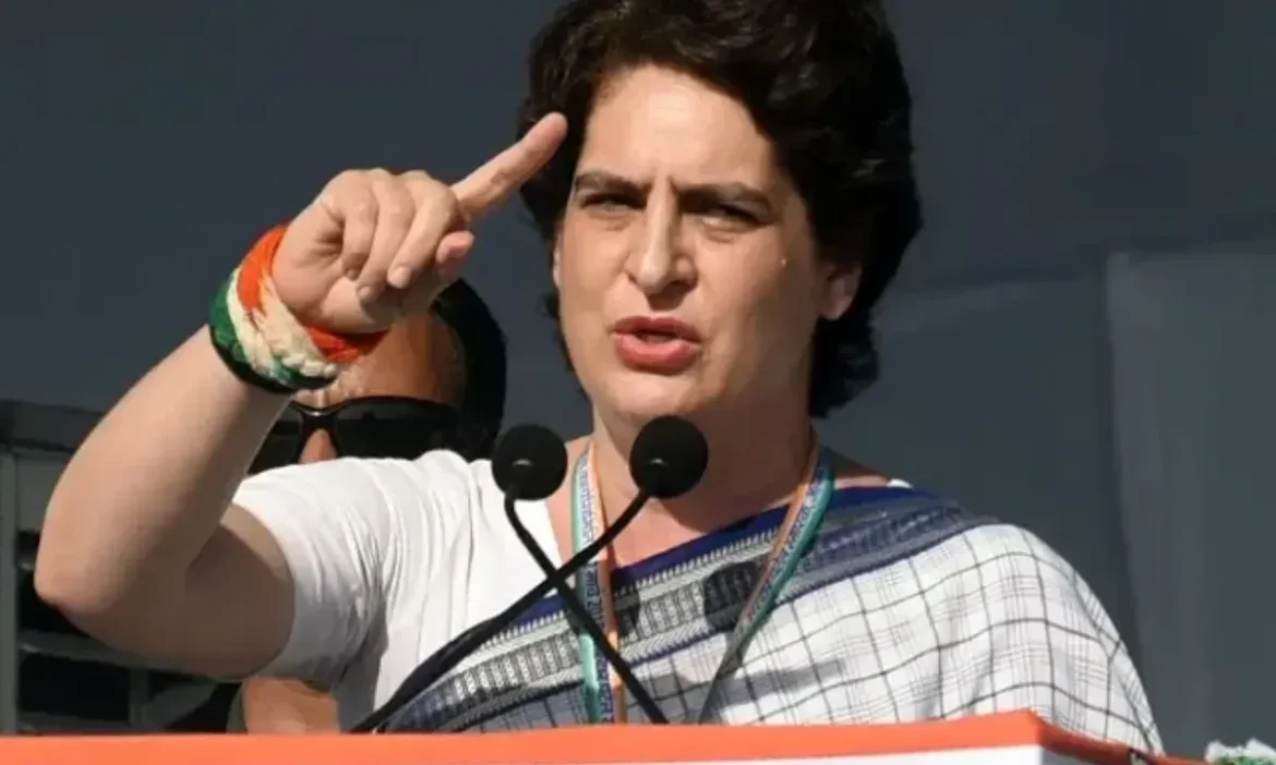 Priyanka Gandhi's attack in Saharsa: Said- youth are migrating
