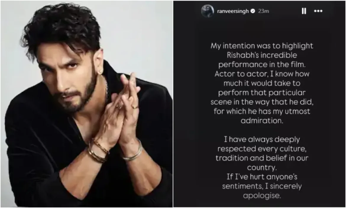 Ranveer Singh trapped after copying Kantara on stage
