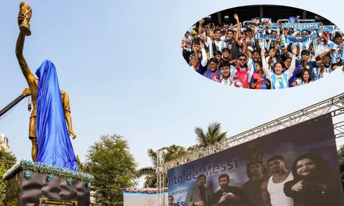 Chaos at Messi's event in Kolkata
