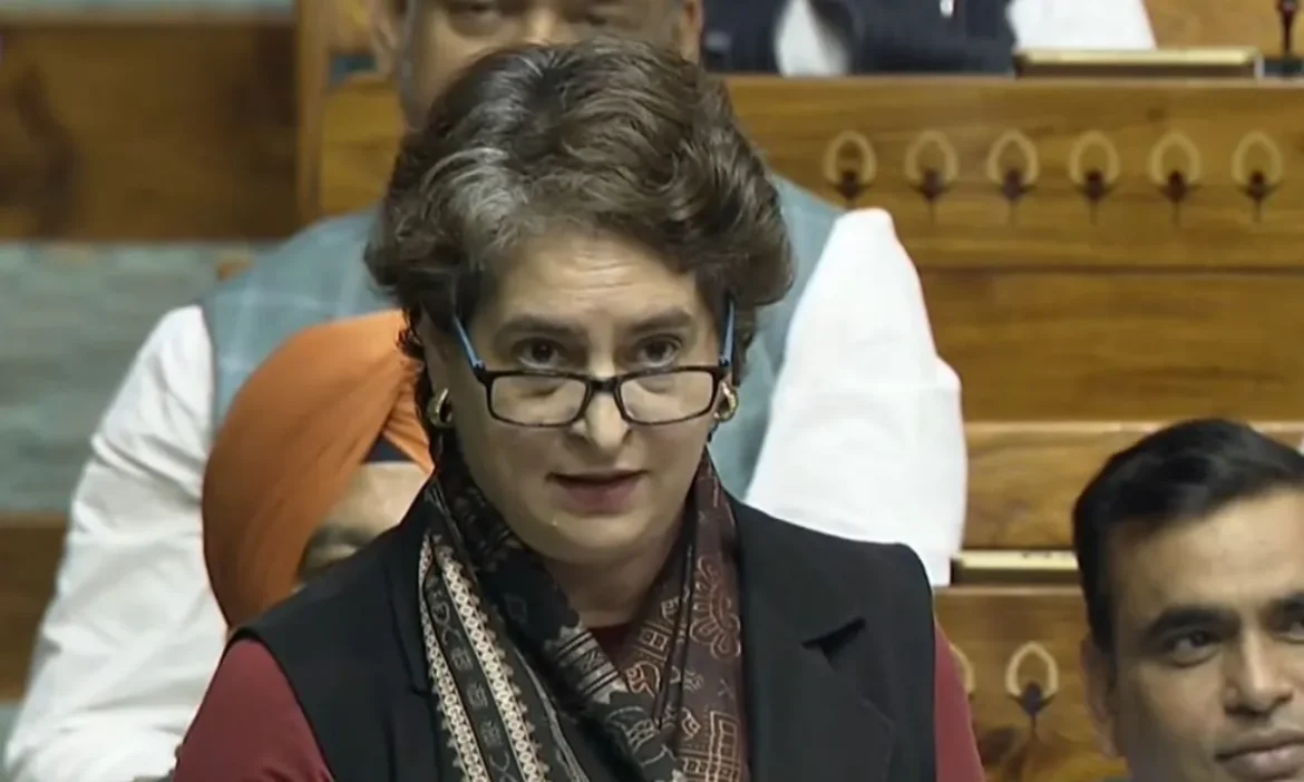 Priyanka shouted during the debate on Vande Mataram
