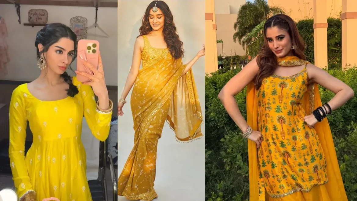 Basant Panchami Yellow Outfit: पहने ये डिजाइनर आउटफिट