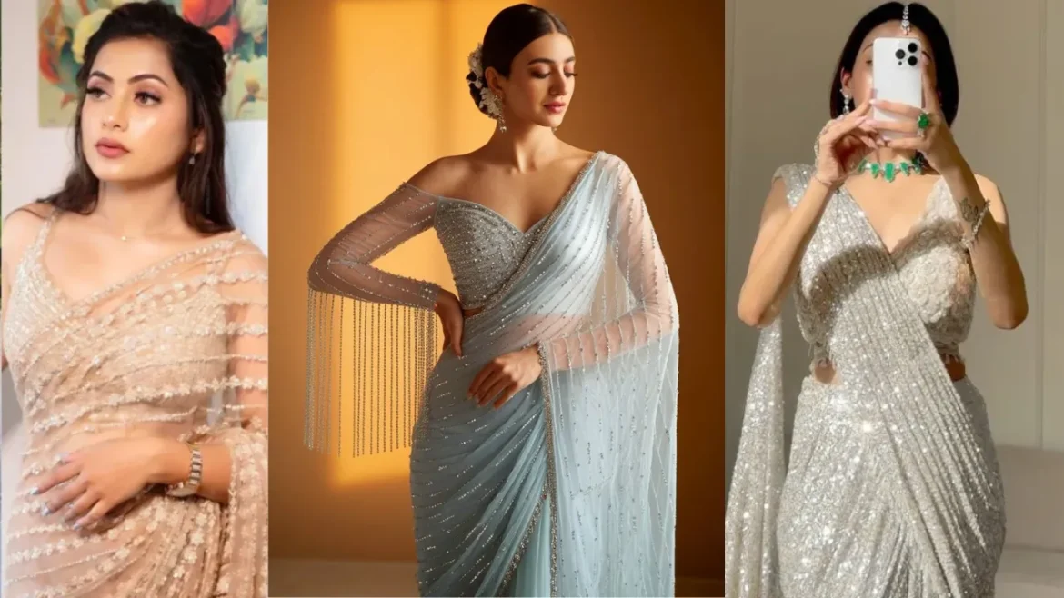 ये स्टाइलिश शिमरी साड़ियां हैं बेस्ट