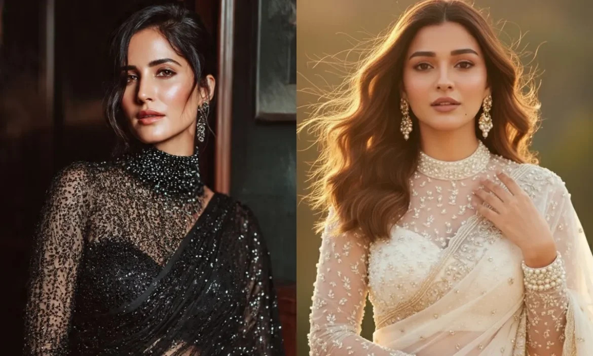 अपनी साड़ियों के साथ पहने नेट के ब्लाउज