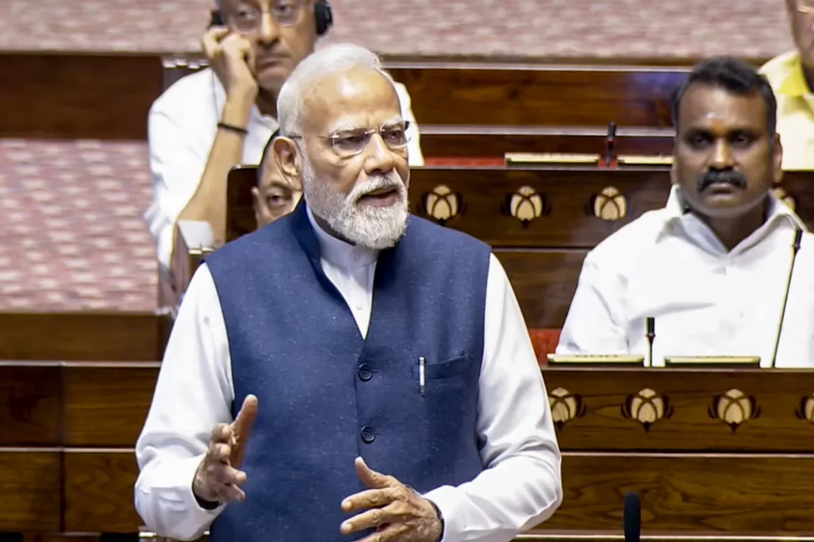 PM Modi Rajya Sabha Speech: