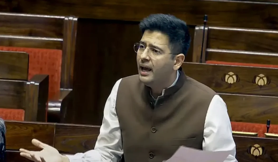 AAP ने छीना राघव से बोलने का अधिकार