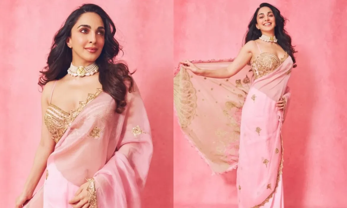 Kiara Advani का Pink साड़ी में न्यू मॉम ग्लो, ऐसे करें ट्राई