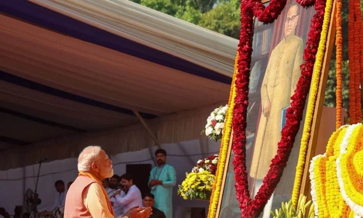 PM ने किया बाबा साहेब को नमन