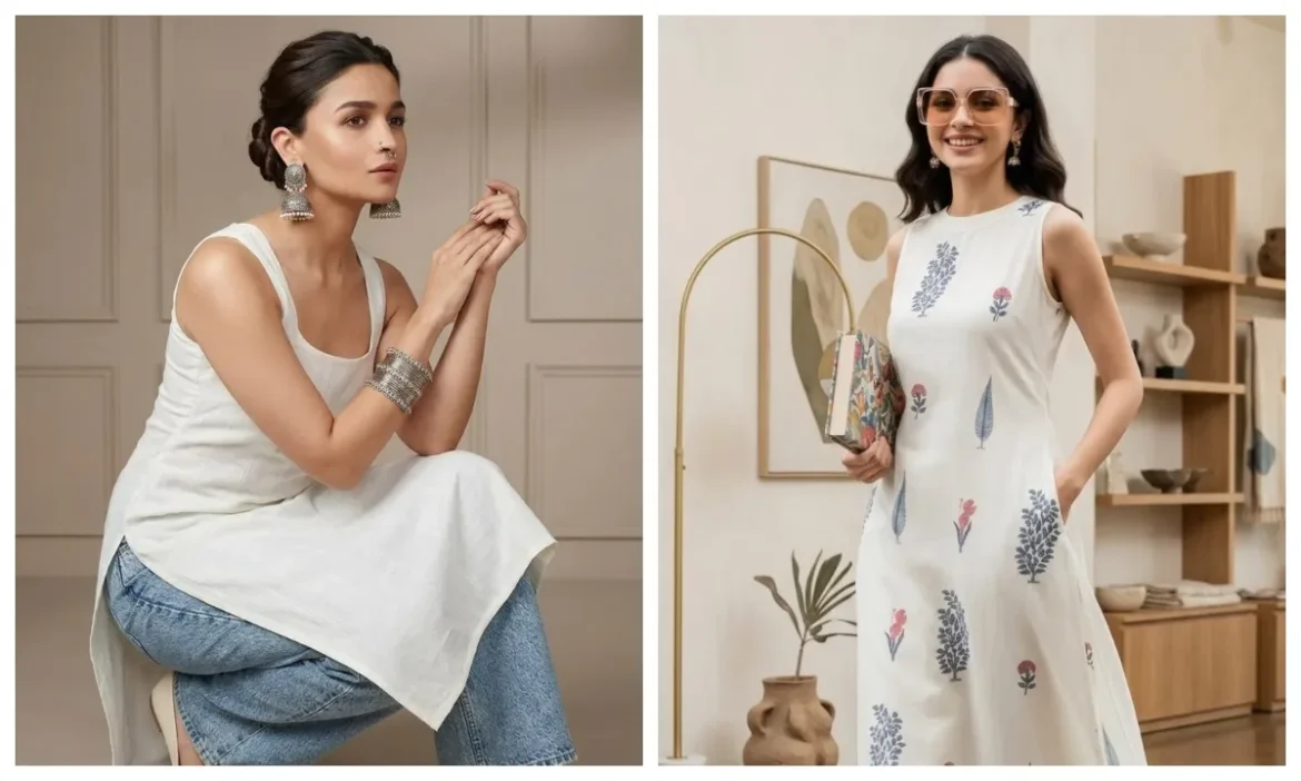 Sleeveless Kurta सेट पहन गर्मी में दिखें सबसे कूल और स्टनिंग