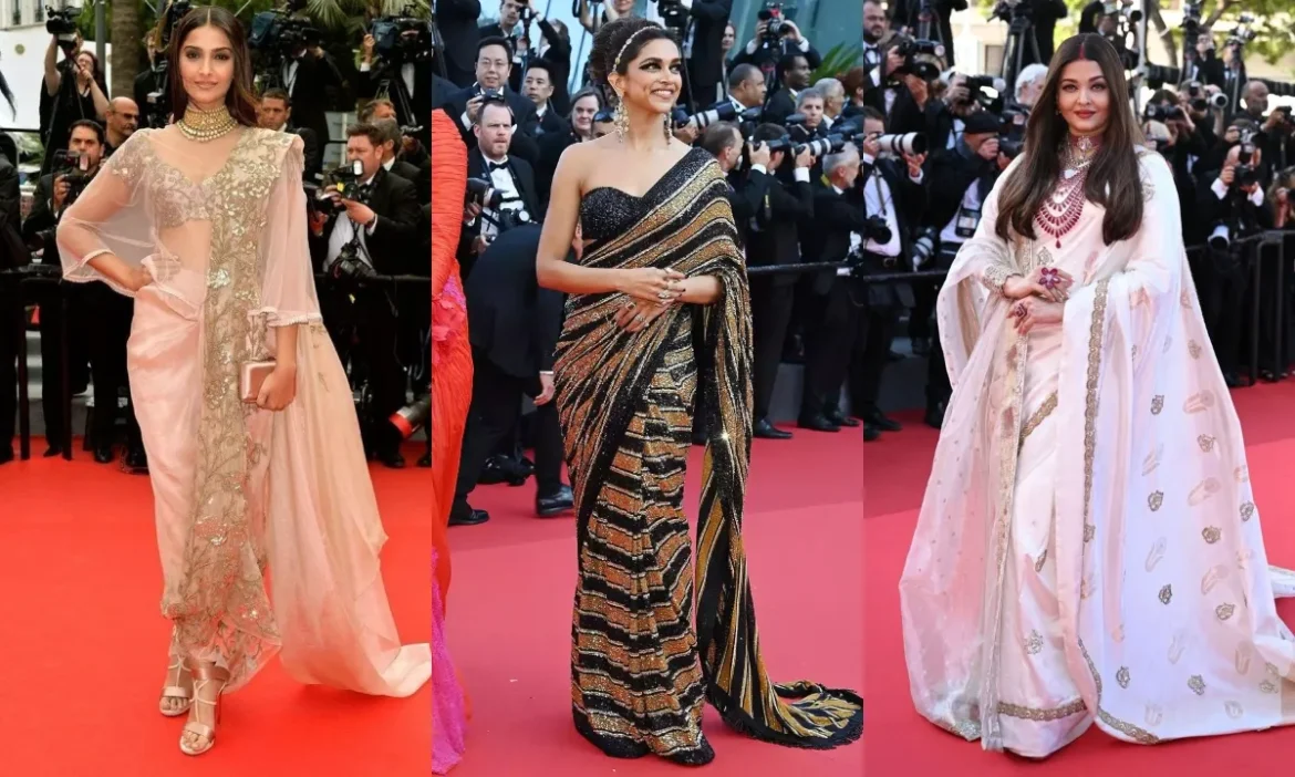 Cannes के रेड कार्पेट पर जब-जब साड़ी बनी स्टाइल स्टेटमेंट