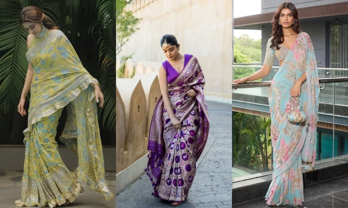 ये साड़ियां पहनकर फंक्शन में छा जाएंगी Wedding Guests