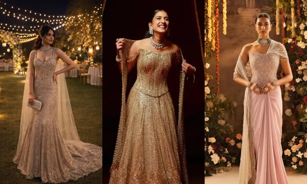 संगीत और रिसेप्शन के लिए Indo Western Gown हैं एकदम परफेक्ट