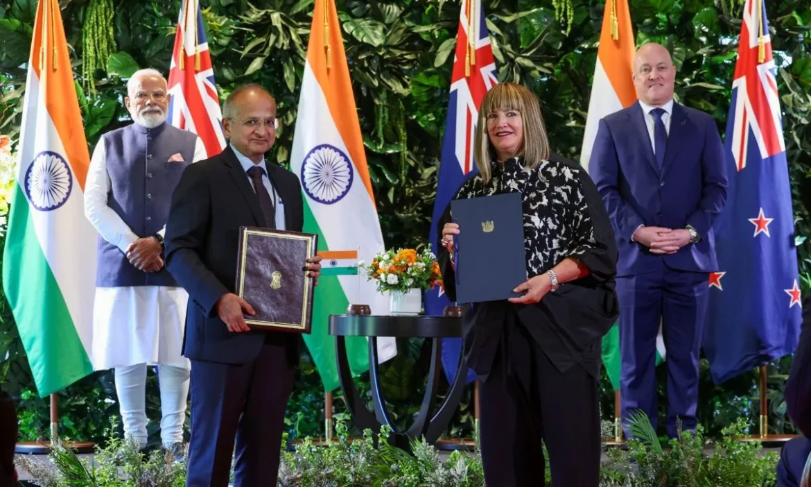 India New Zealand:2030 तक ₹35000 करोड़ के व्यापार का लक्ष्य