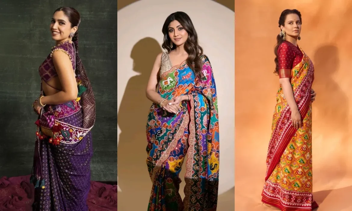 रॉयल लुक का नया अंदाज! Patola Saree को करें मॉडर्न स्टाइल में कैरी, बार-बार मुड़कर देखेंगी सहेली