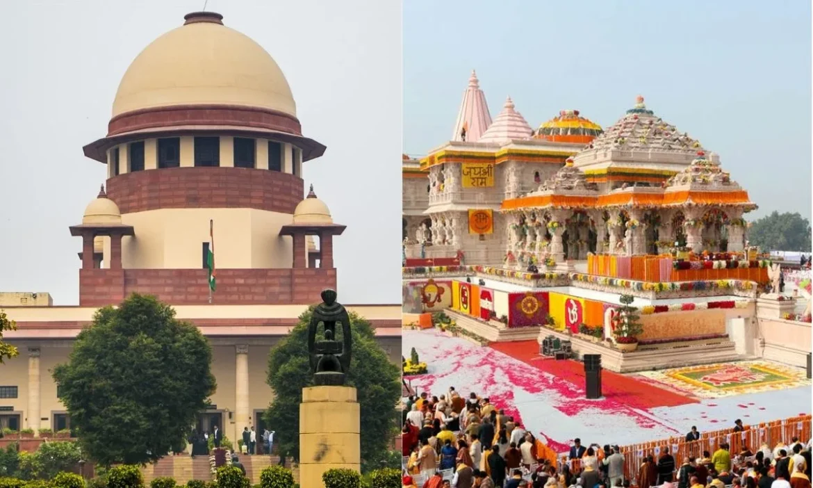 SC ने राम मंदिर ट्रस्ट को दिया नोटिस